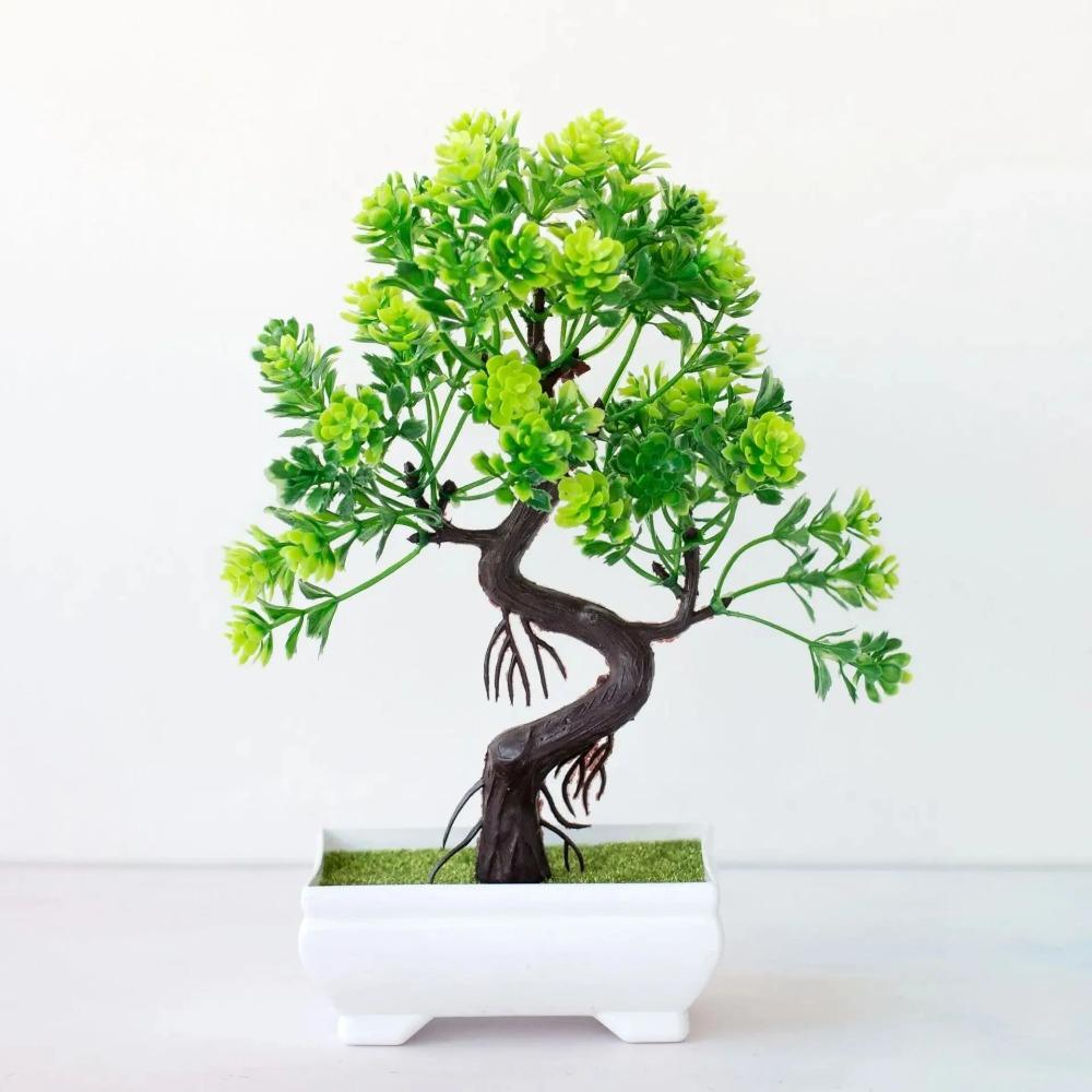 Gartenarrangement Ornamente Plastikpflanzen Bonsai Kleiner Baum Topf Kunstpflanze Topfblume Zuhause Zimmer Tisch Festliche Dekoration