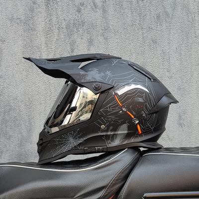 Kask motocyklowy ATV Rower crossowy Zjazdowy Cross Capacete Da Motocicleta Kaski Motocross Kask terenowy Z wizjerem