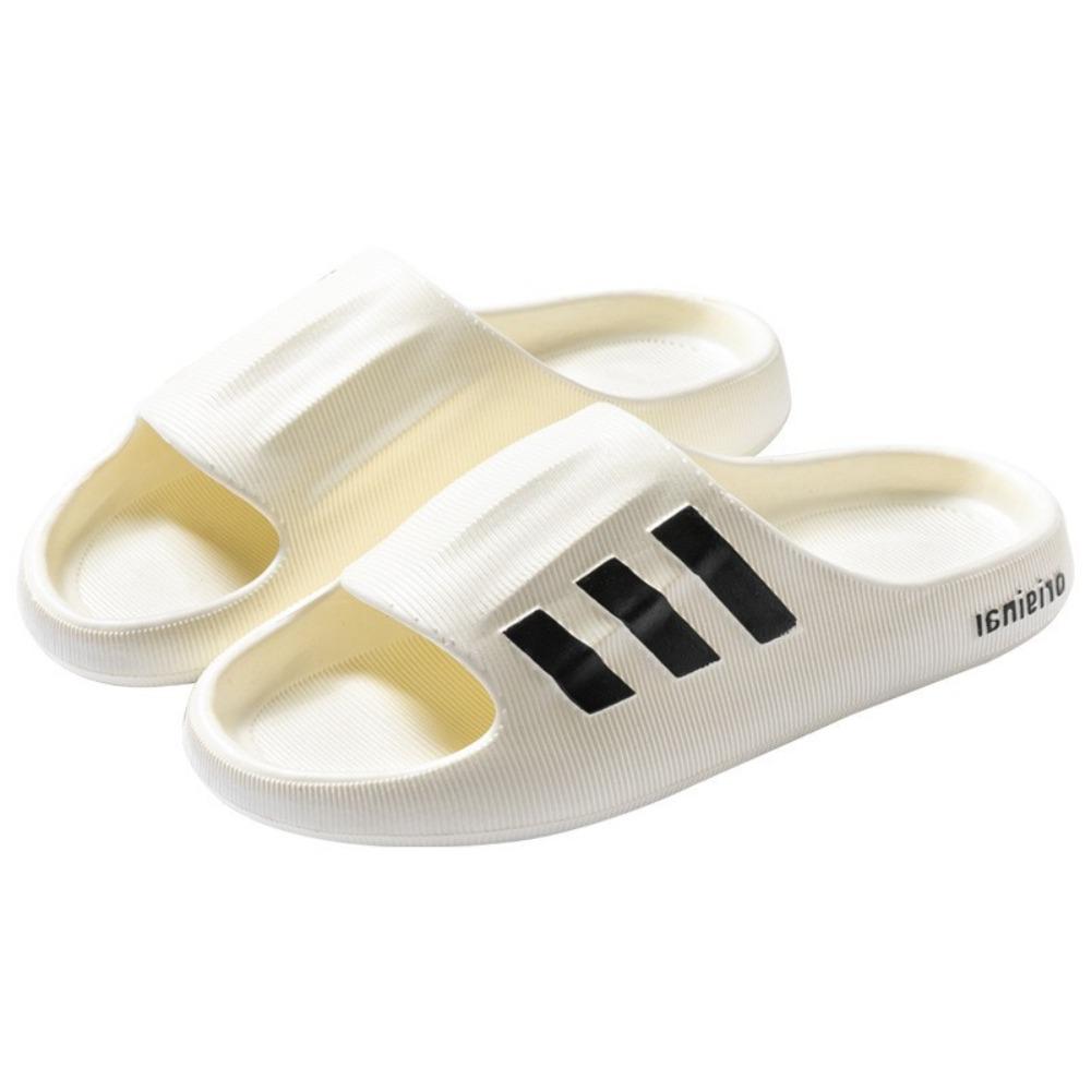 Men's Summer Thick Sole Non-Slip Slippers, Indoor Outdoor Bathroom Casual Slide Sandals