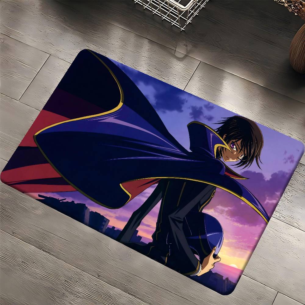 

C-CODE-GEASS L-Lelouch Entrance Door Mat Nordic Style Bedroom Living Room Doormat Home Balcony Anti-Slip Modern Home Decor 40x60 cm