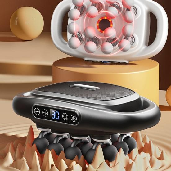 Multi-Head Muscle Massager for Back Legs And Waist Deep Tissue Kneading Massager with Adjustable Intensity