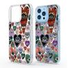 Colorful Heart Eyes Magnetic Case for iPhone 15/16/17 Pro Max: Transparent Full Coverage