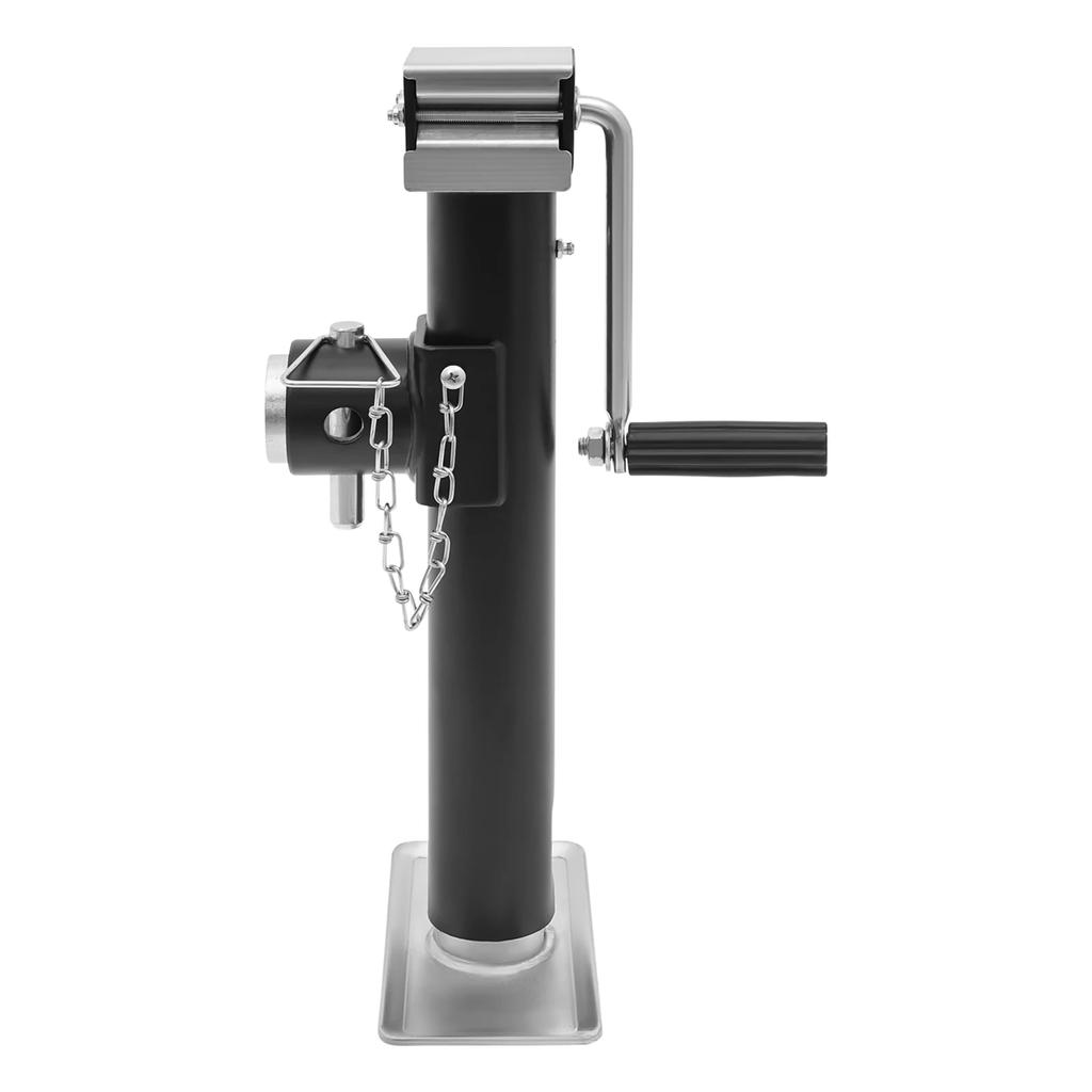 Podnośnik do przyczepy, wolnostojący, ręczny, z korbą, o wysokości podnoszenia 10 cali, nośność 1 tona, do konserwacji samochodu i wymiany opon