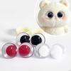 10Pc 12-35Mm Black White Red Pupil Clear 3D Comical Round Glitter Security Eyes Amigurumis Safety Googly Eyes For Toy Hand Craft