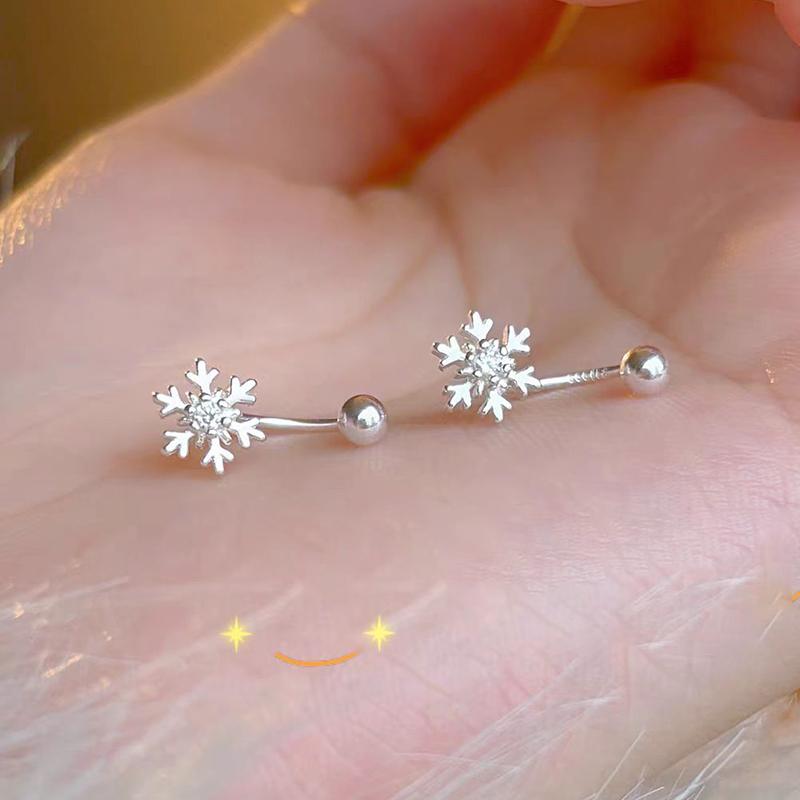 925 Silver Needle Lotus flower Short Tassel Bead Screw Plant Stud Earrings For Women Cute Fine Jewelry Trendy Accessories