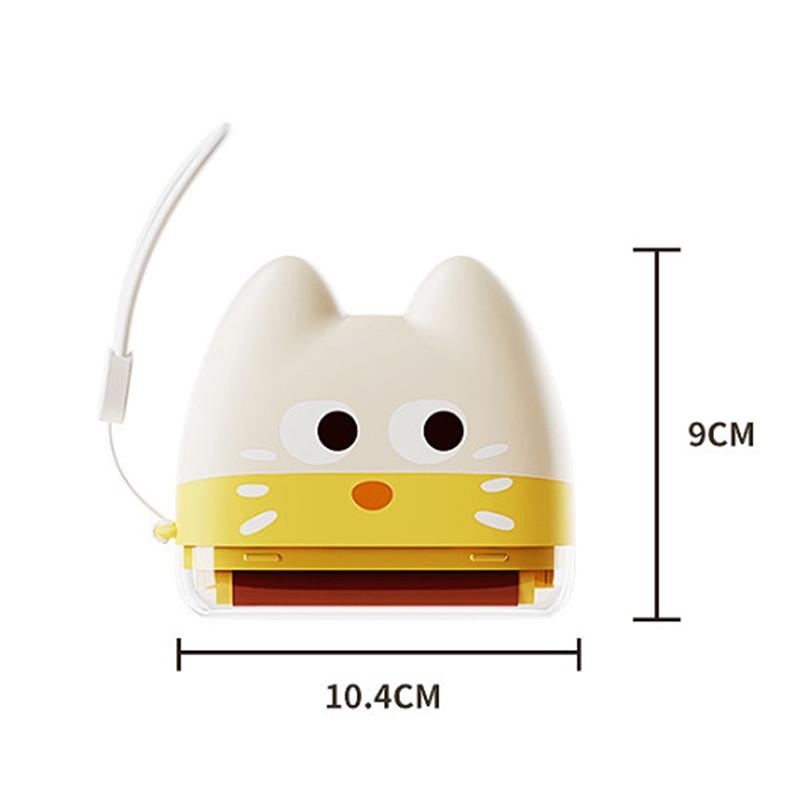 1Pc Cute Cartoon Dual-Use Washable Lint Roller, 2-In-1 Lint Remover, Mini Portable Lint Roller, Pet Hair Removal Tool