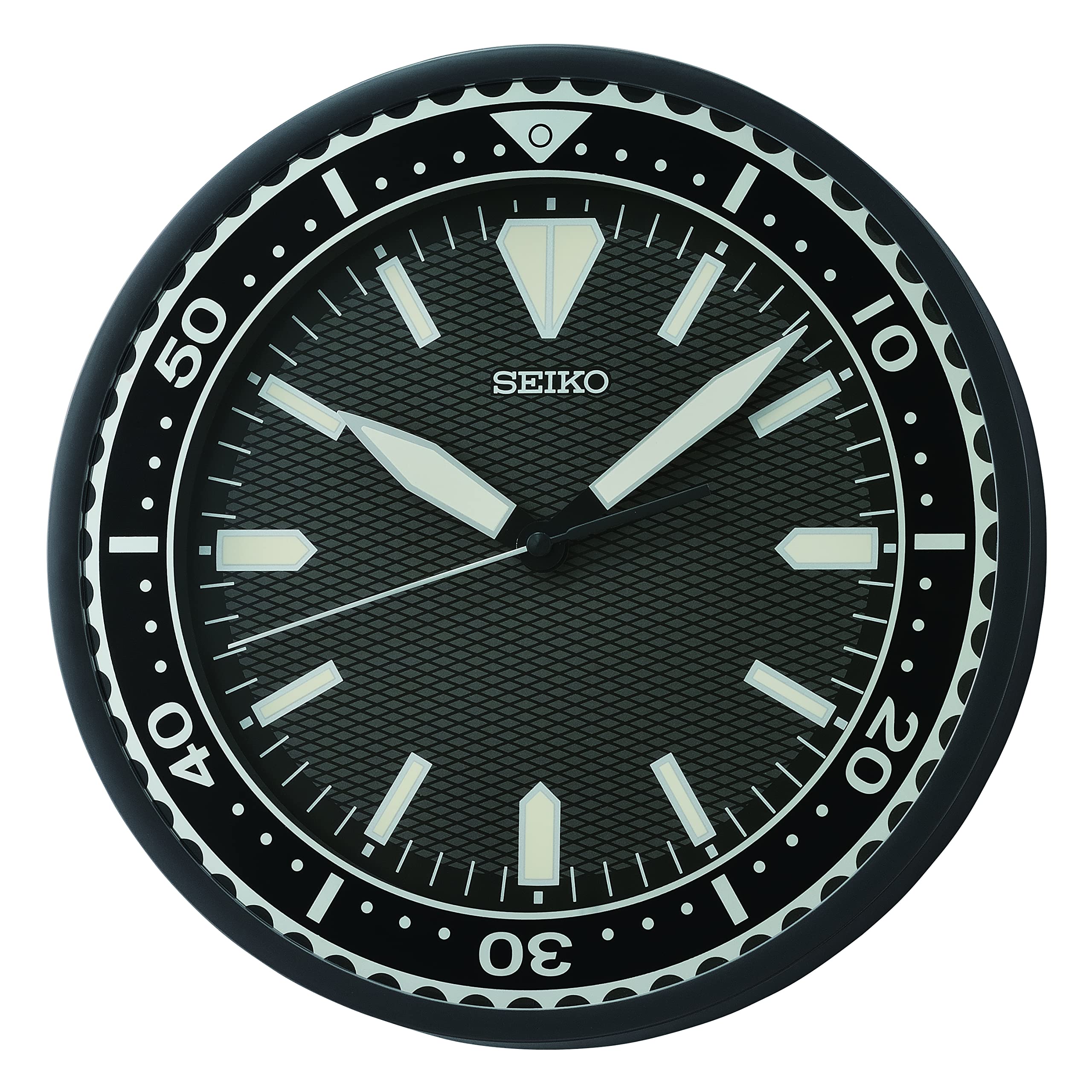 

SEIKO 12-дюймовий Настінний годинник-циферблат для зап ястя Дизайн Heritage Класичний Чорний