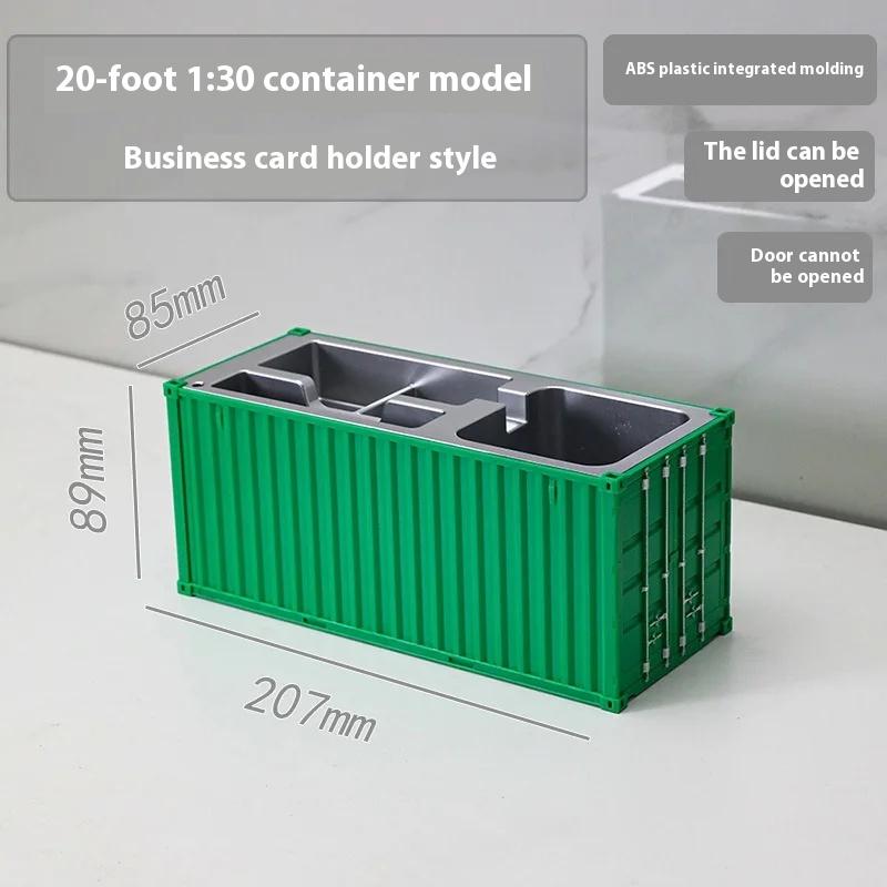 2025 Mini Pencil Holder Shipping Cargo Shape Container Desk Top Pen Holder Storage Box for Office Gifts Custom Folders