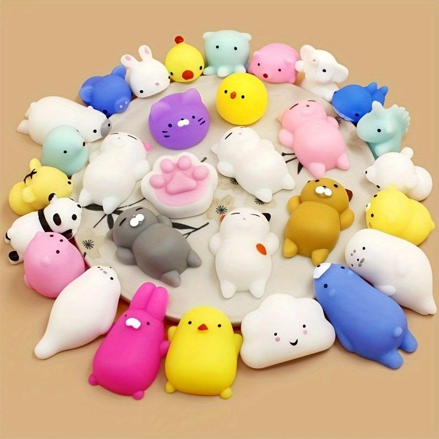 30Pcs Mini Animal  Toy Squeeze Ball Toys Fidget Toys Pinch Kneading Toy Stress Reliever Toys Kid Party Favor