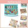 Customized Magnetic Colorful Number Maze Montessori Wooden Magnetic Puzzle Counting Game Toy