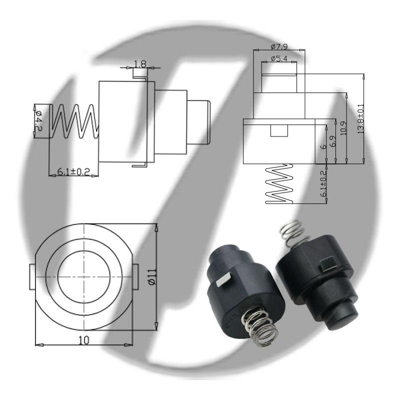 12x12 LED Flashlight Desk Lamp with Self-Locking Power Switch