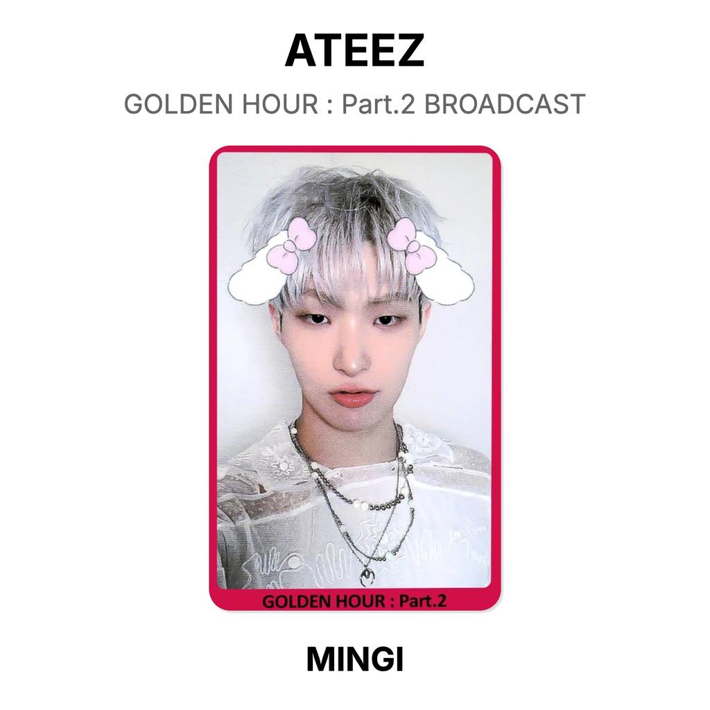 ATEEZ GOLDENE STUNDE : Teil 2 BROADCAST Offizielle Fotokarte