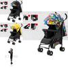 Portable Stroller Baby Sit Or Lie Down Folding Pushchair Adjustable Backrest