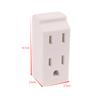 3 In 1 American Standard Power Plug Adapter Nema 1-15P Male To Female 125 Degree Rotation Us 2 Pin To 3 Pins Socket