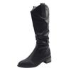 Comfortable Hundred Vintage Women's Not Tired Tall Western Cowboy Boots - Comfortable Soft Non-Slip Height Increasing Shoes