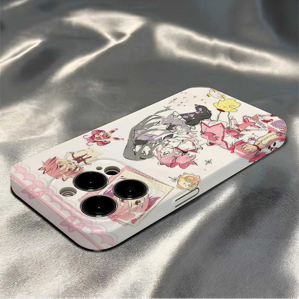 Magi Madoka Magica Phone Case For IPhone 16 Pro Max 15 14 13 12 11 Pro11 Mini 2025 16 Glossy HD Film Cover