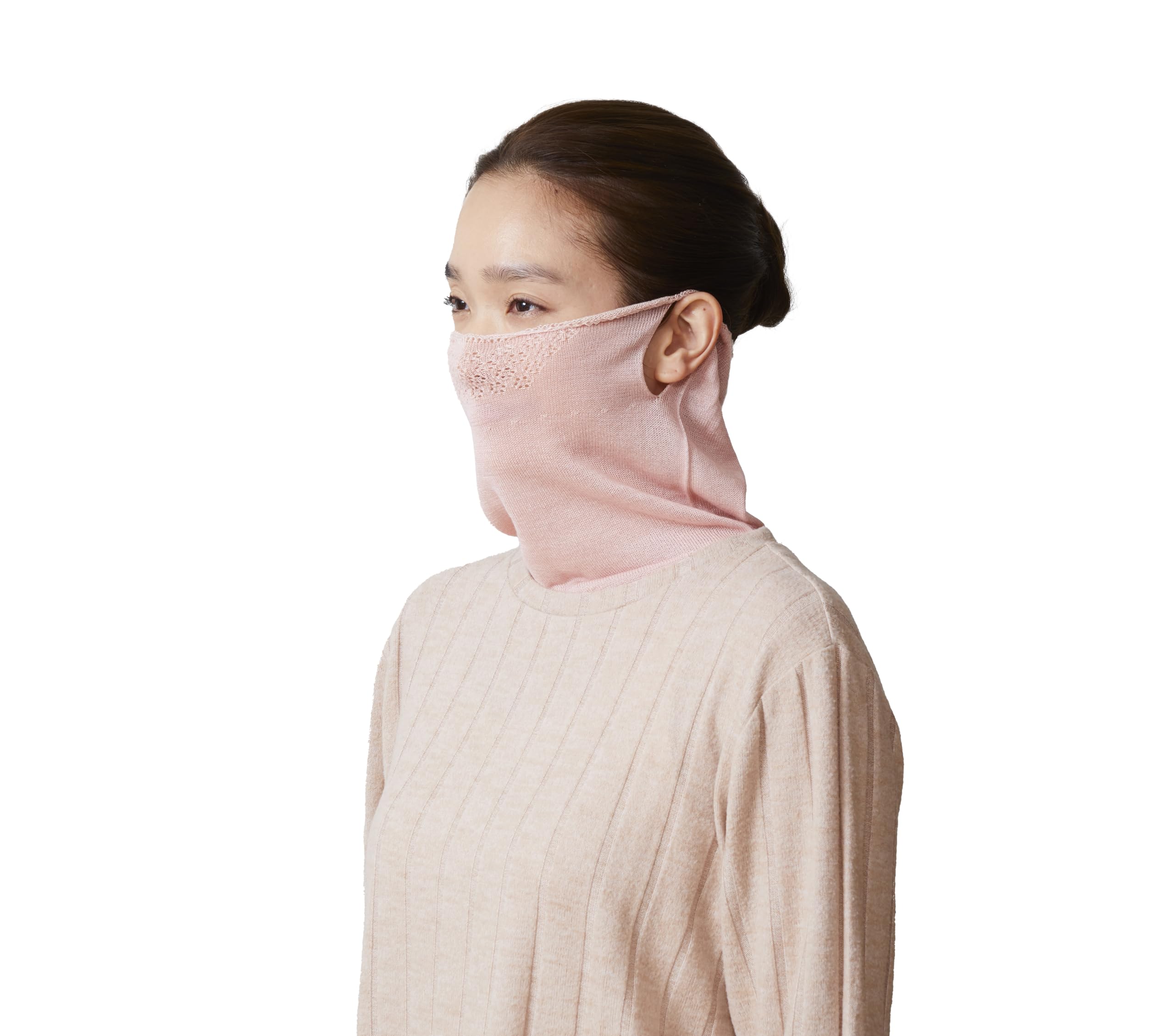 

This face and neck warmer features a texture with silk on the skin designed by a sleep therapist for a comfortable a relaxed fit and made of cotton розовый