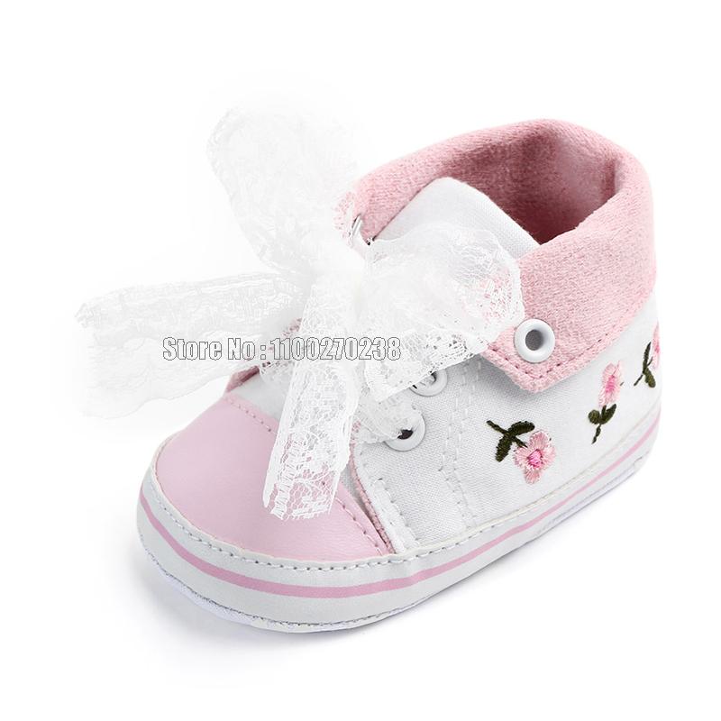 

Baby Girl Shoes White Lace Floral Embroidered Flower Soft Walking Toddler Kids Shoes First Walker Shoes 20 белый
