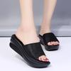 Women's 41 large size slippers spring and summer new platform women's shoes wedge heel women's cool slippers
