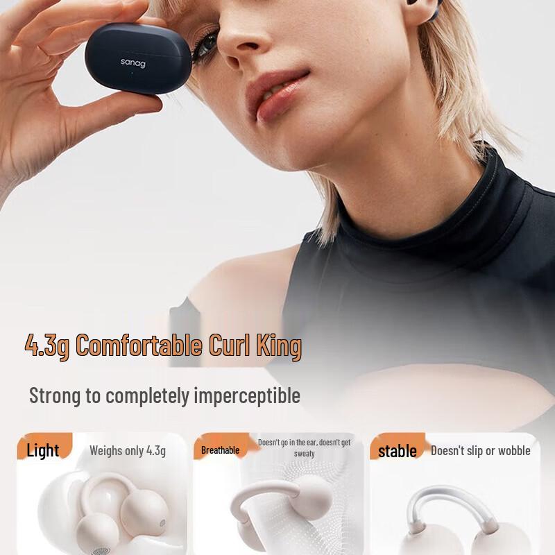 SANAG F20S Pro Open-Ear Clip Bluetooth Headphones