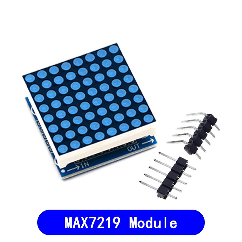 MAX7219 Dot Matrix Module Microcontroller Module Control Module Display Module 4 In One Display With 5P Line For Arduino