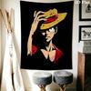 One Piece Monkey D Luffy Wall Tapestry Aesthetic Wall Hanging Printed Fabric Blanket Decorative Tapestries For Bedroom Living Room Home Decor