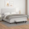 347229 vidaXL Bed Frame Cream 90x200 Cm Faux Leather