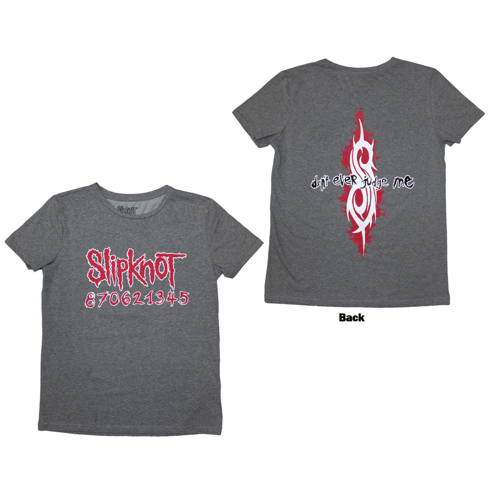 Slipknot Ladies TShirt Dont Ever Judge Me (Back Print) (Large) S