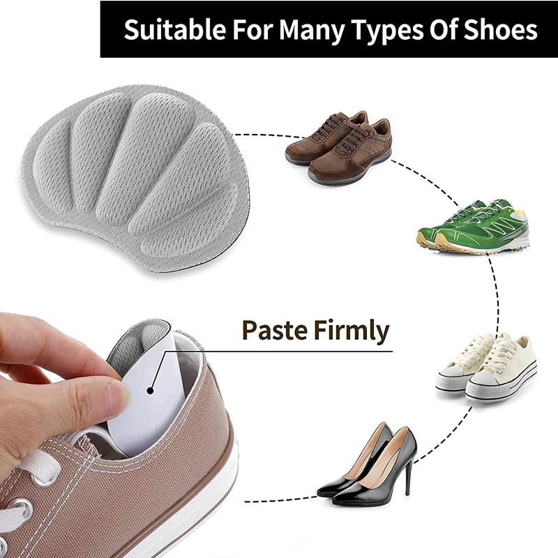 3 Pairs Heel Protectors Sneakers High Heel Stickers Heel Grips Cushion Adjust Size Pain Relief Insole Inserts Foot Care Shoe Pad