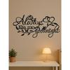 Metal Wall Art Romantic Love Sign Home Decor Living Room Bedroom Wedding Decoration Gift