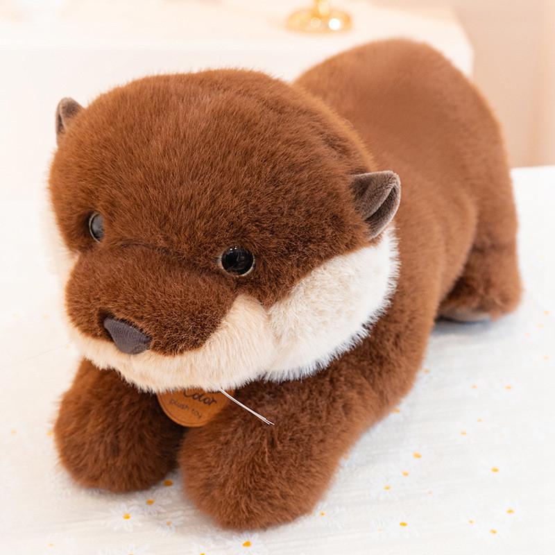 Toy Plush Otter Animal Simulation Sitting Posture Filling Doll Gift Children