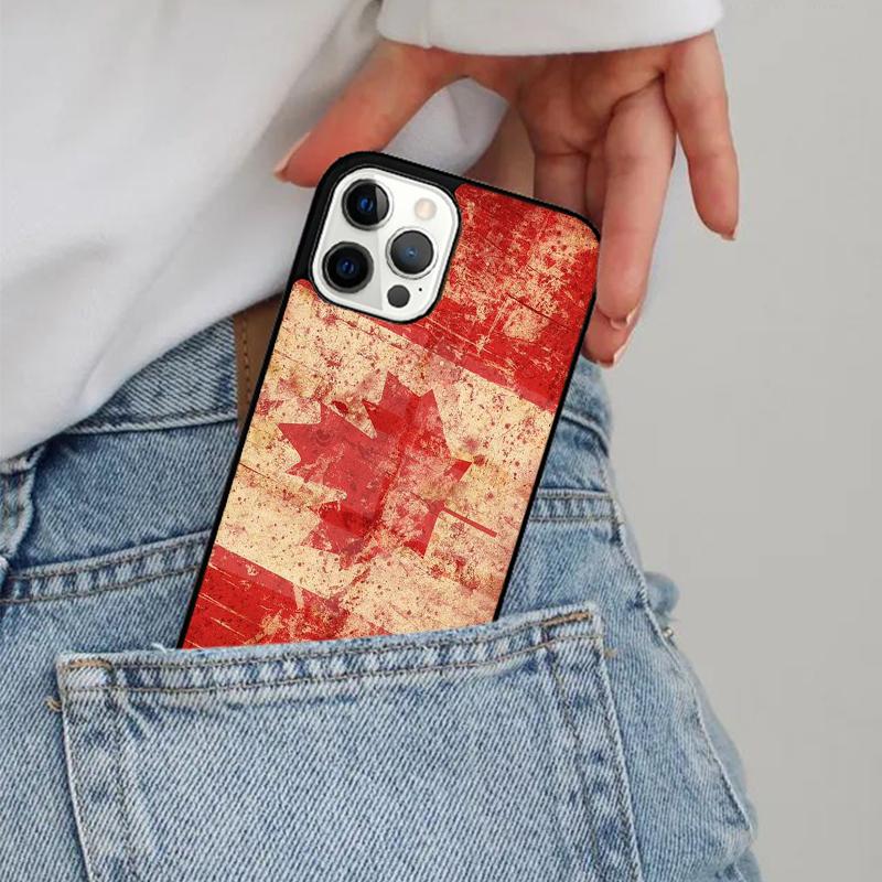 Canada Flag Phone Case Magesafe Magnetic Wireless Charge Cover For iPhone 17 Air 16 16e 11 12 13 14 15 Pro Max Plus