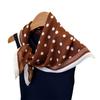 68Cm Small Square Feminine Polka Dot Scarf Hijab Female Headband Kerchief Retro Neck Tie Shawl Wrap