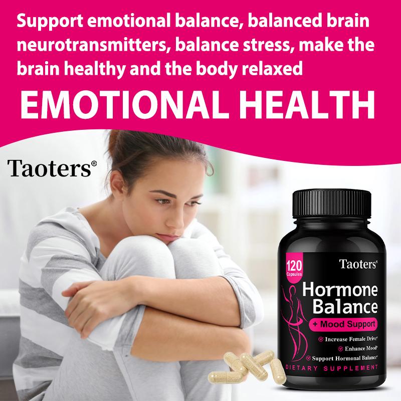 Nahrungsergänzungsmittel zur Hormonbalance für Frauen, 60/120 Kapseln