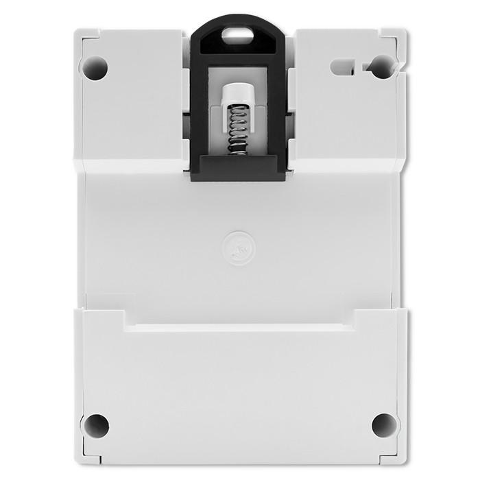 Qoltec Dreiphasen-bidirektionales elektronisches Messgerät | Energiezähler für Hutschiene | 400V | 100A | LCD | 4P