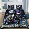 Cartoon Duvet Cover Murder Drones Pillowcase Bedding Set Adult Boys Girls Bedroom Decoration Kids Gift Single Double King Size