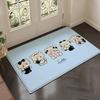 Kawaii Cartoon Bear Bunny Cat Rectangle Carpet Cute Maid Animal Kids Room Home Decor Mat Non Slip Floor Rug Entryway Doormat