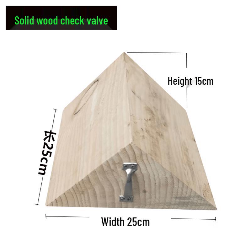 Heavy-Duty Wooden Wheel Chock