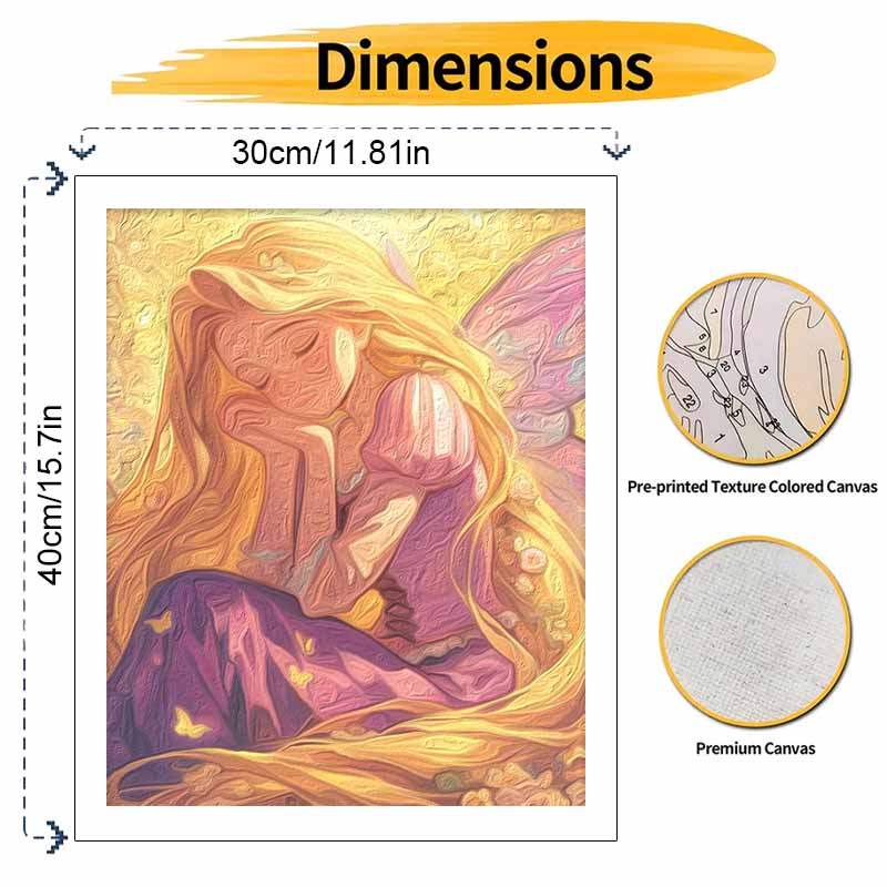 Disney oil painting kit painting art fairy princess bedroom wall decoration handmade diy gift