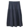 Johnature Women Patchwork Skirts Elastic Waist Solid Color Cloths Spring Casual Skirts