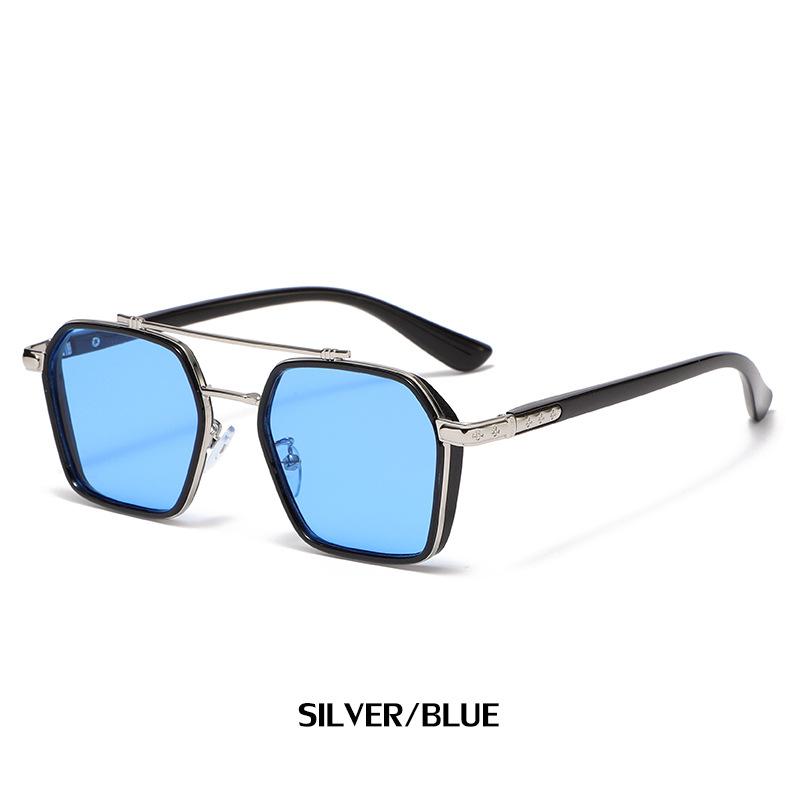 Wei Ting With Sunglasses Men'S Trendy Large Square Sunglasses Men'S Anti-Blue Glasses