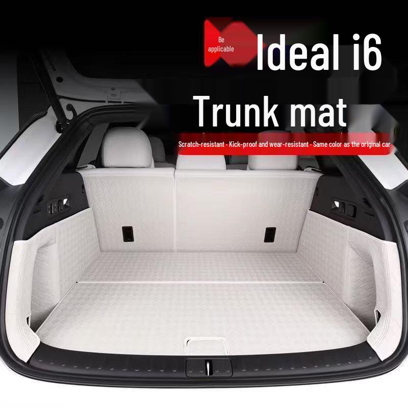 i6 Trunk Mat: Full Coverage Leather Protection Pad for Car Interior
