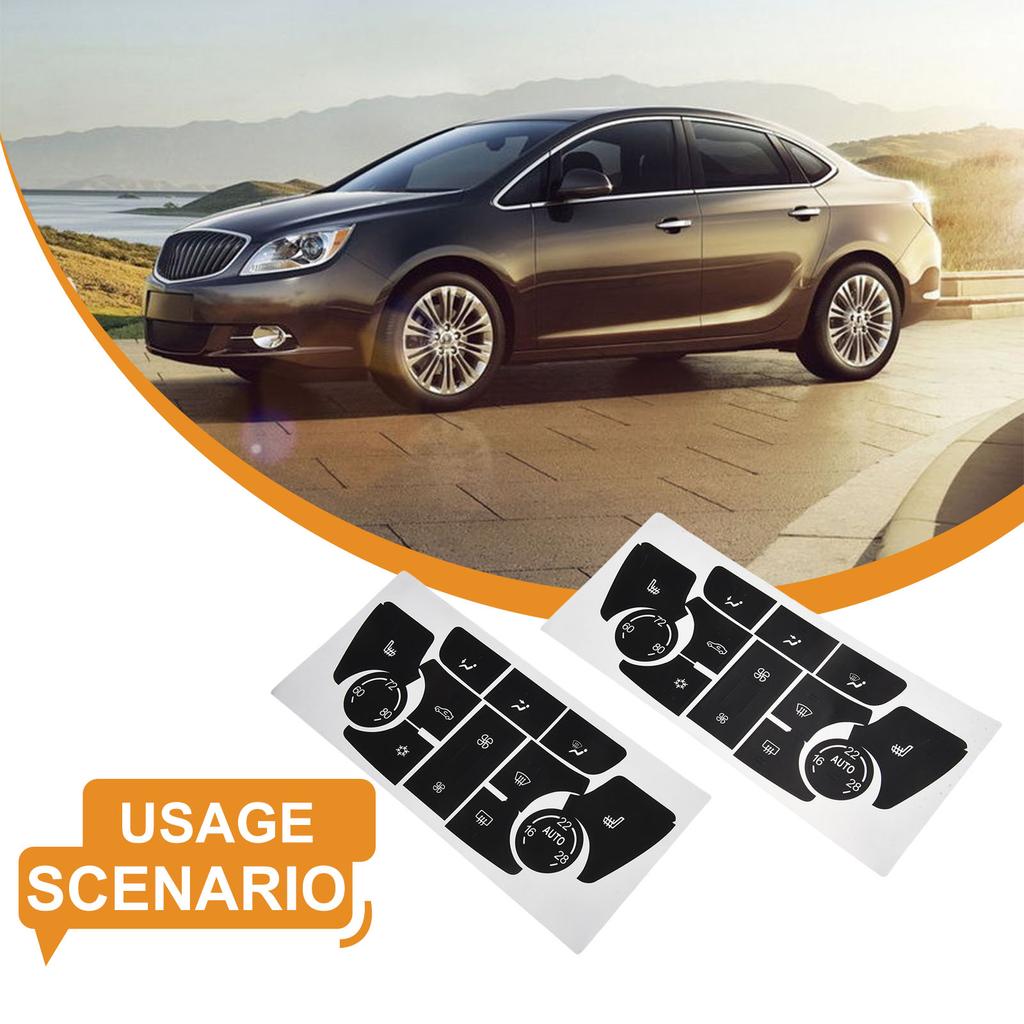 Button Repair Stickers Compatible with For Buick Verano and For Encore Cars