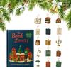 Christmas Calendar Advent 2025 25 Days Acrylic Book Themed Pendant Calendar Advent 2025 Festive Charm Party Favors For Desktop