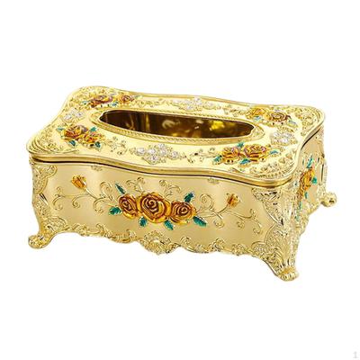 Creative European Square Rectangular Tissue Box Decorative Cover Bathroom Holder Car Office