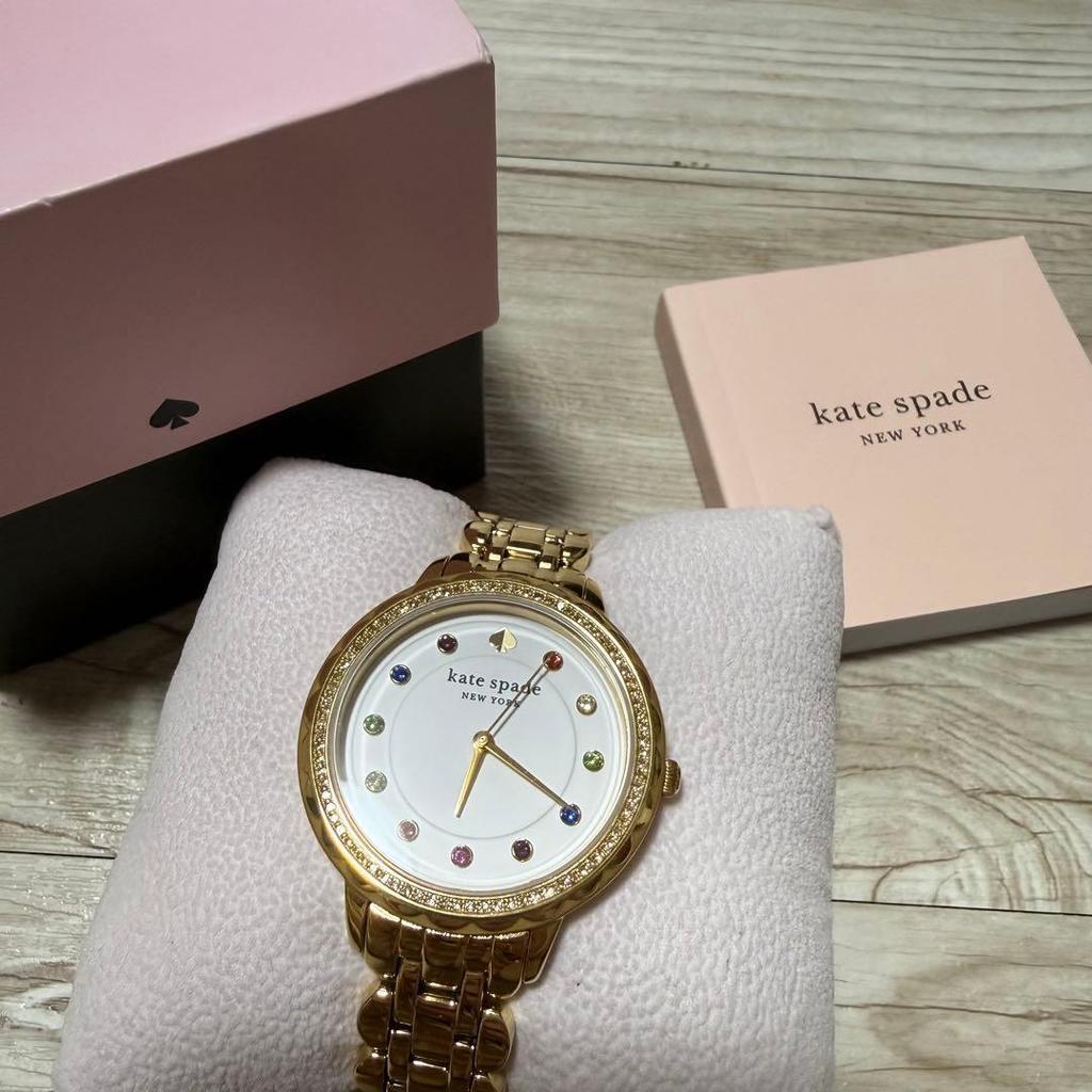 Used kate spade MORNINGSIDE KSW1726 gold watch