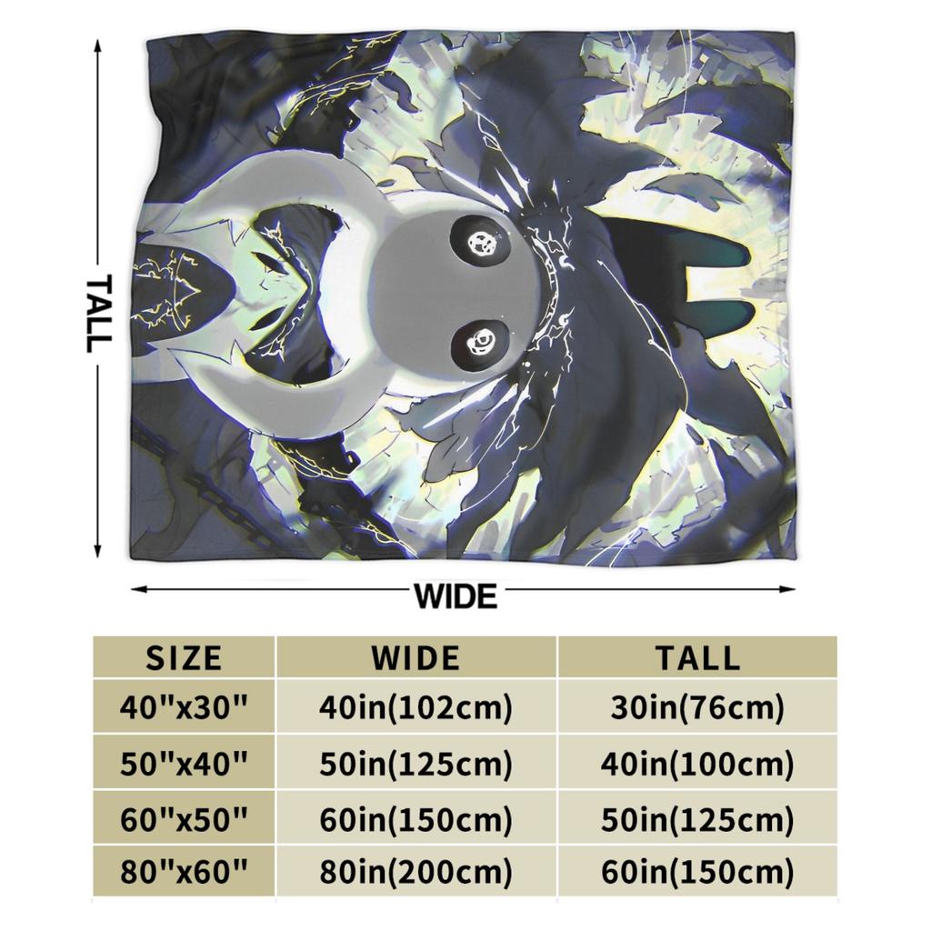 Hollow Knight Blankets Velvet Textile Decor Indie Action Adventure Multi-function Soft Throw Blankets for Bedding Bedspreads