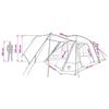 Cabin Tent with Roof Army Green 12 Person Polyester and Steel
