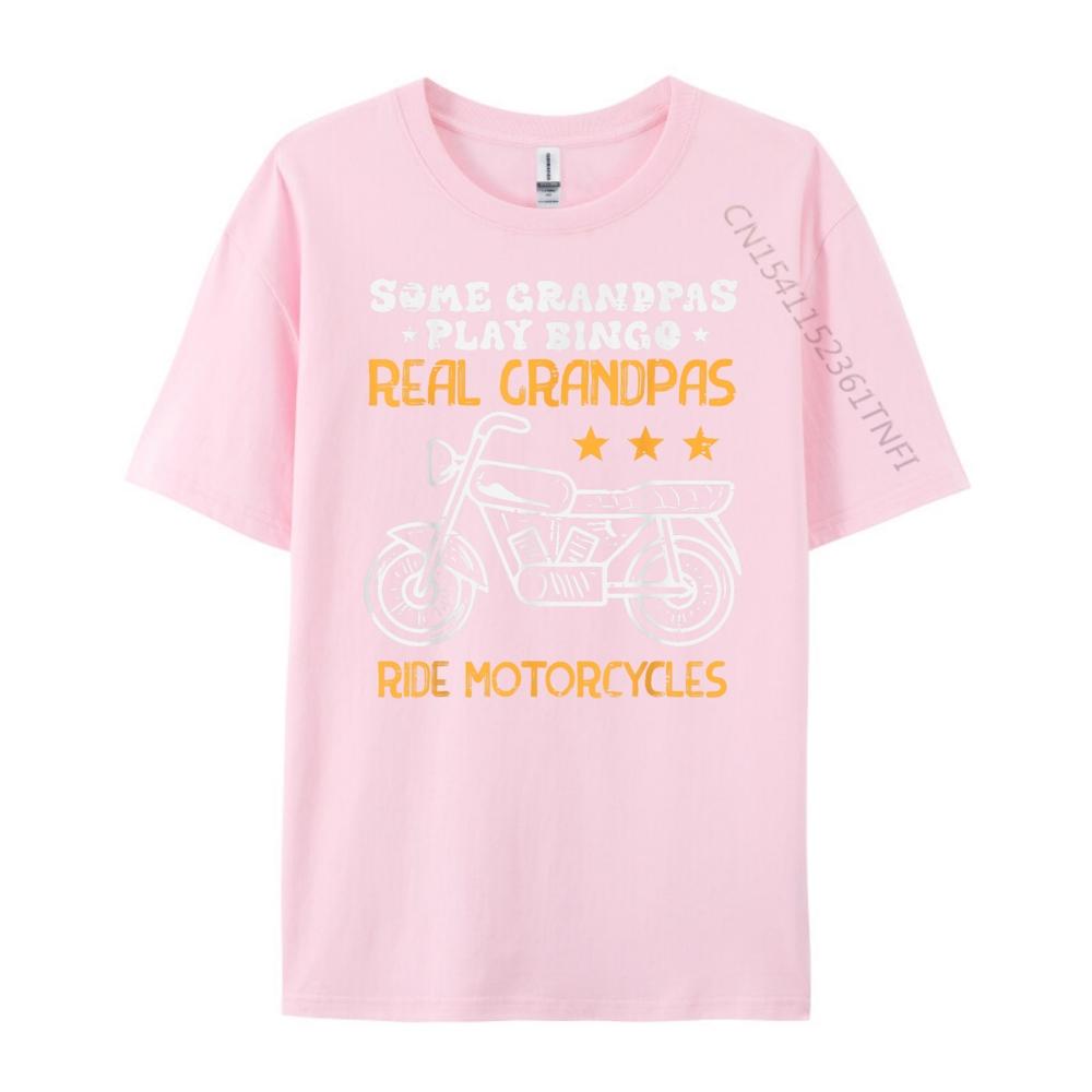Some Grandpas Play Bingo Real Ride Motorcycles Biker Gag Men Oversized T Shirt Couples Anime Camisetas Hombre Punk Style