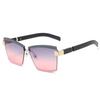 Rimless Luxury Sunglasses Square Women Inspired Multi Tinted Fashion Shades UV400 Vintage Glasses EMA